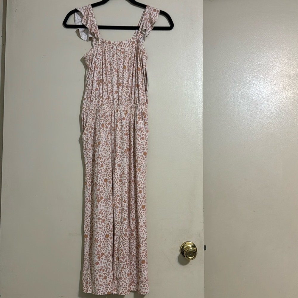 Nordstrom girls floral jumpsuit